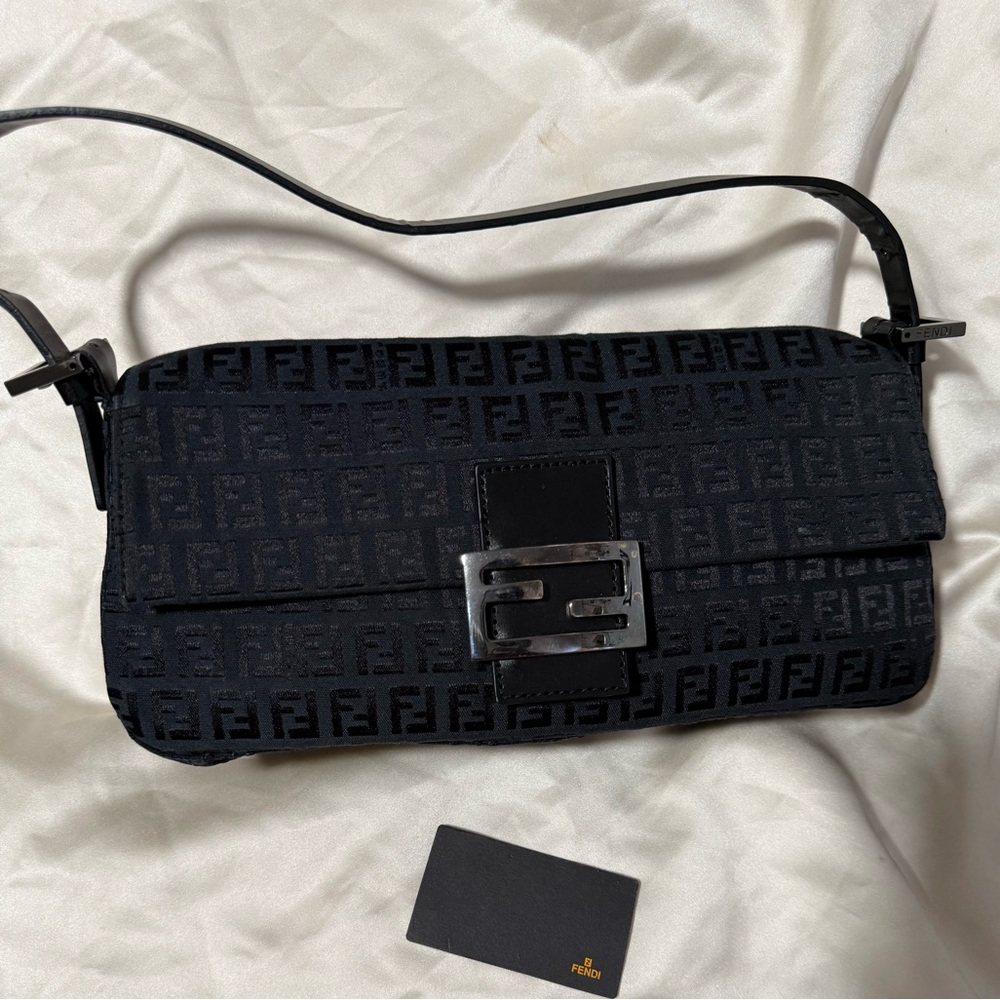 Fendi Black Baguette Bag
